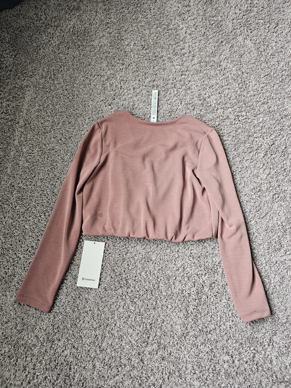 Lululemon Softstreme Wrap Front Top In Red Clay Size Small